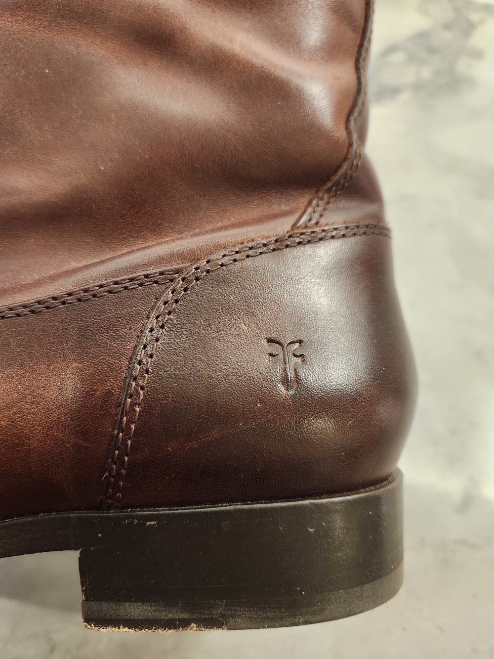 Frye Molly Button Tall Boots 9 Redwood Leather Riding Equestrian - Picture 11 of 11